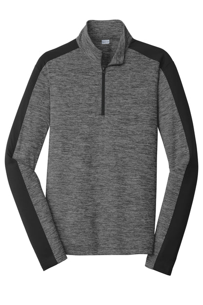 Sport-Tek PosiCharge Electric Heather Colorblock 1/4-Zip Pullover
